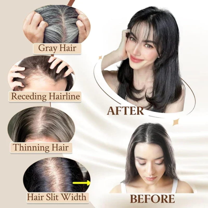 Natural Hairpiece with Bangs for Women - High-Temperature Fibre, 30 cm, view 13