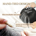 Natural Hairpiece with Bangs for Women - High-Temperature Fibre, 30 cm, view 14