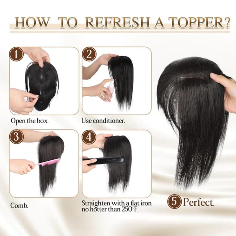 Natural Hairpiece with Bangs for Women - High-Temperature Fibre, 30 cm, view 16