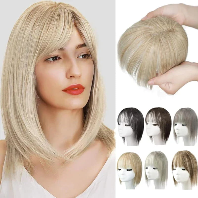 Natural Hairpiece with Bangs for Women - High-Temperature Fibre, 30 cm, view 19