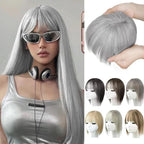 Natural Hairpiece with Bangs for Women - High-Temperature Fibre, 30 cm, view 5