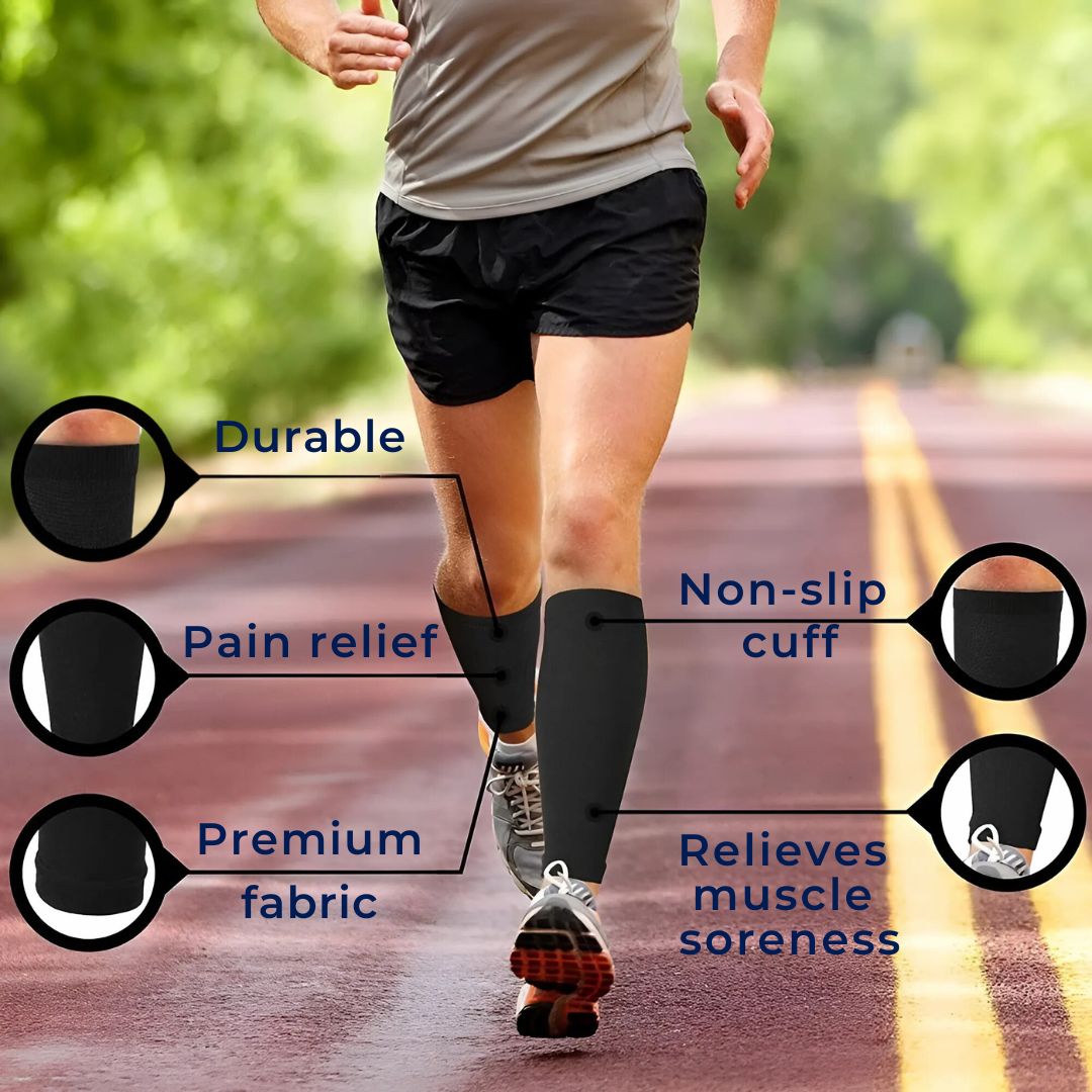 Calf Compression Support Socks - Soft Highly Elastic, Muscle Recovery, view 7