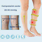 Calf Compression Support Socks - Soft Highly Elastic, Muscle Recovery, view 8