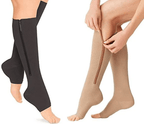 Zipper Compression Socks 20-30 mmHg Open Toe - Breathable, Antibacterial, view 10