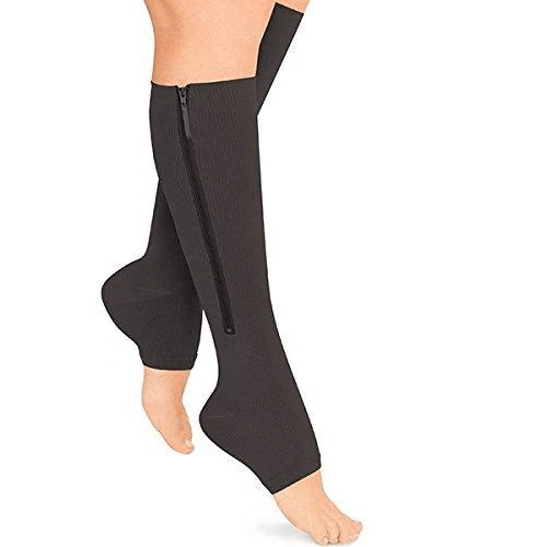 Zipper Compression Socks 20-30 mmHg Open Toe - Breathable, Antibacterial, view 12