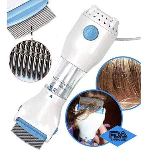 Electric Lice Remover with Vacuum for All Hair Types - Stainless Steel Comb, view 3