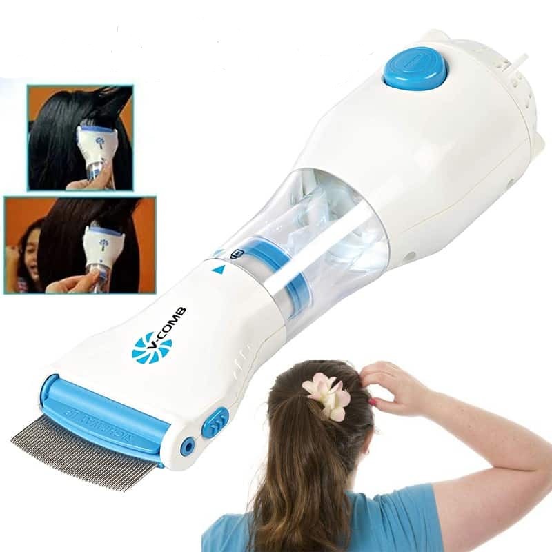 Electric Lice Remover with Vacuum for All Hair Types - Stainless Steel Comb, view 4