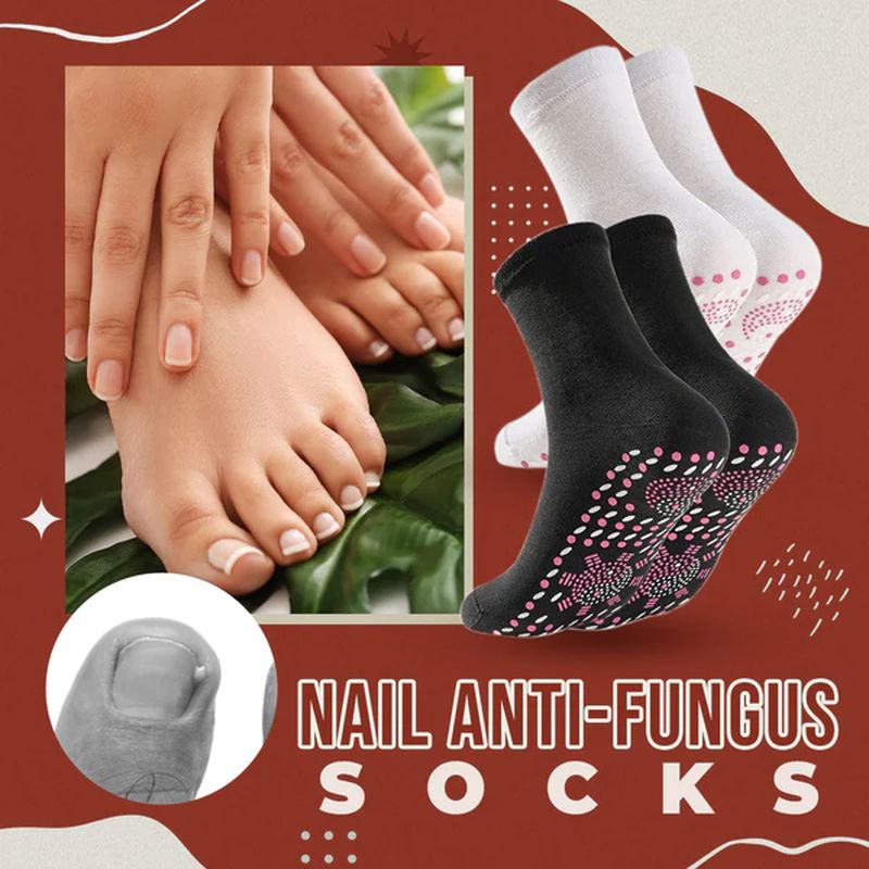 Nail Anti-Fungus Socks for Men and Women - Black, Red, White, view 2