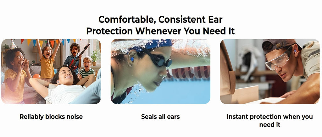 Reusable Inflatable Earplugs - Medical Silicone, 35dB Noise Cancelling, view 5