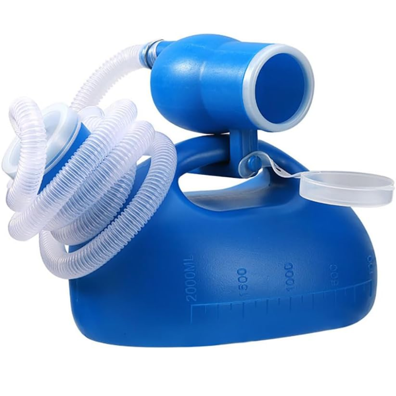 Portable Urinal Bottle for Travel and Outdoor Use - 2000ml, Leak-Proof Plastic