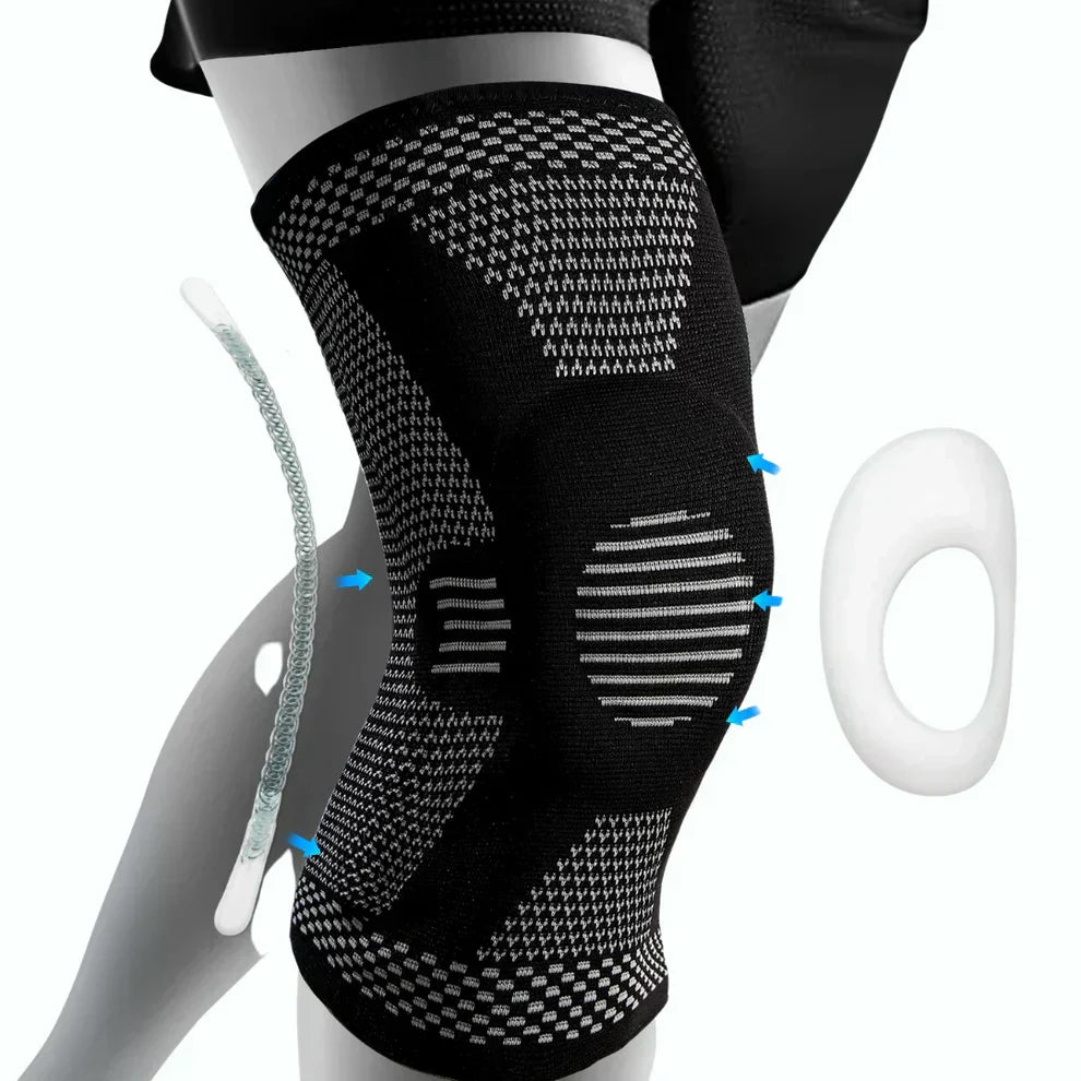 Supportive Knee Compression Bandage - Breathable, Non-Slip Design, view 6
