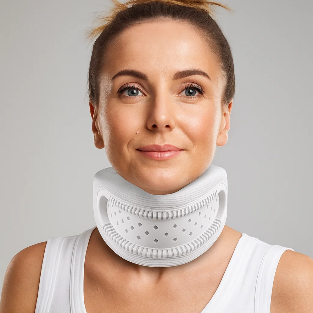 Lightweight Neck Support Brace - Foam Cushioning, Breathable, for Office & Sleep, view 4