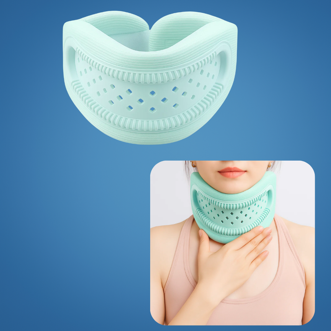 Lightweight Neck Support Brace - Foam Cushioning, Breathable, for Office & Sleep, view 9