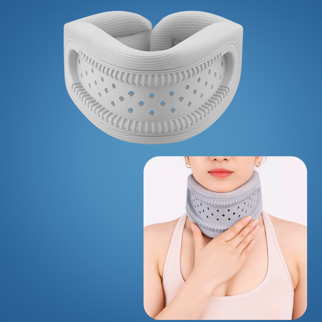 Lightweight Neck Support Brace - Foam Cushioning, Breathable, for Office & Sleep