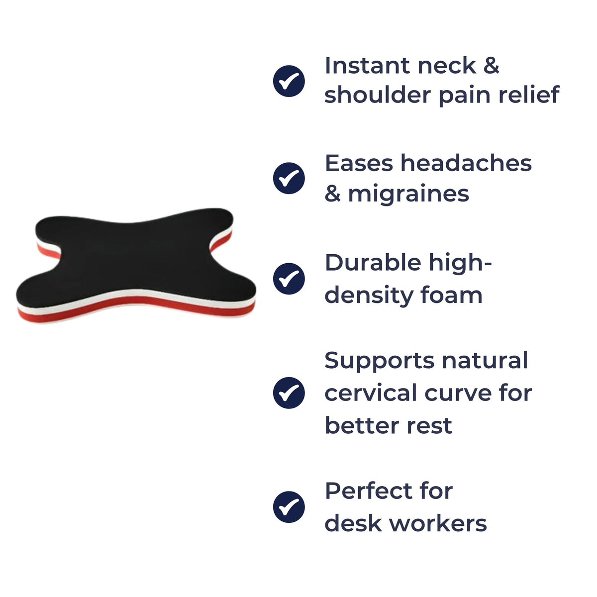 Cervical Traction Pillow for Neck and Shoulder Relief - Compact, Lightweight, view 7
