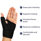 De Quervain’s Tendonitis Wrist Support Brace - Breathable Adjustable Compression, view 9