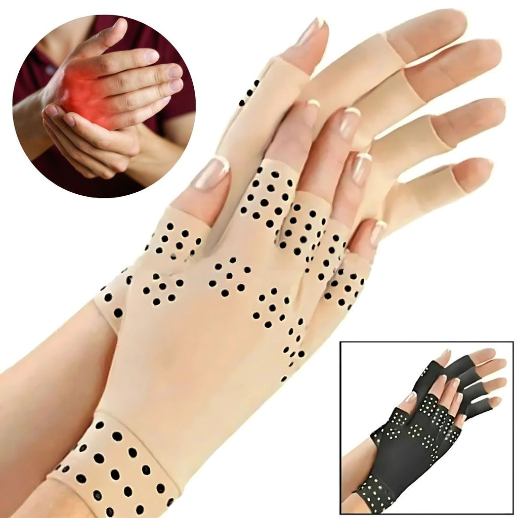 Fingerless Arthritis Gloves for Pain Relief - Magnetic Compression, view 8