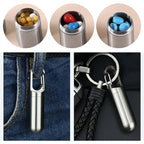 Portable Medication Box Stainless Steel - 4ml, Pure Titanium, 25g, view 11