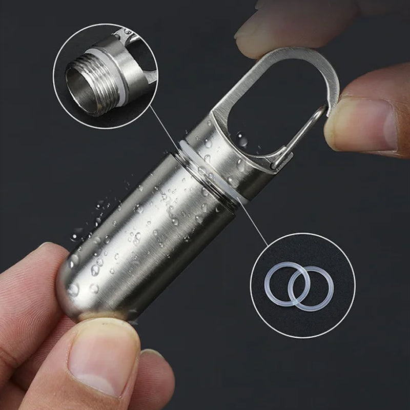 Portable Medication Box Stainless Steel - 4ml, Pure Titanium, 25g, view 14
