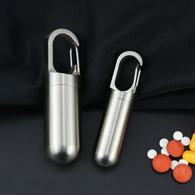Portable Medication Box Stainless Steel - 4ml, Pure Titanium, 25g, view 9