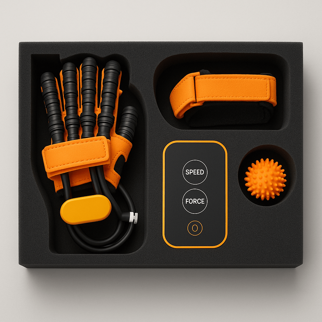Automatic Hand Trainer Glove for Home Rehabilitation - ABS TPR, Child Size, view 3