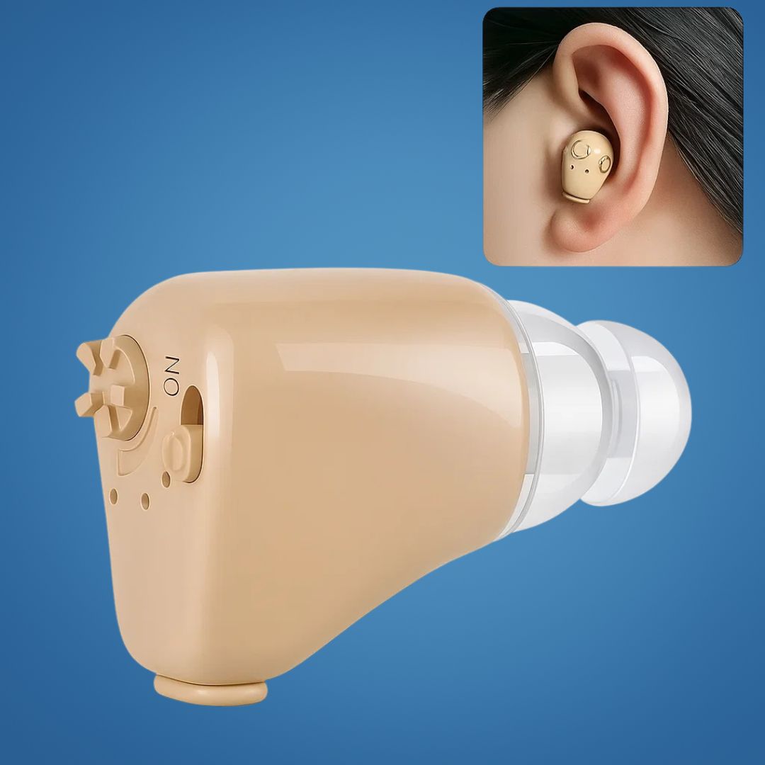Rechargeable In-the-Ear Hearing Amplifier for Seniors - Noise Reduction