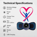 Sciatica and Lower Back Pain Relief EMS Massage Pad - Portable, USB Charging, view 4