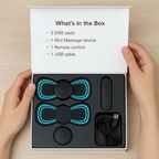 Sciatica and Lower Back Pain Relief EMS Massage Pad - Portable, USB Charging, view 8