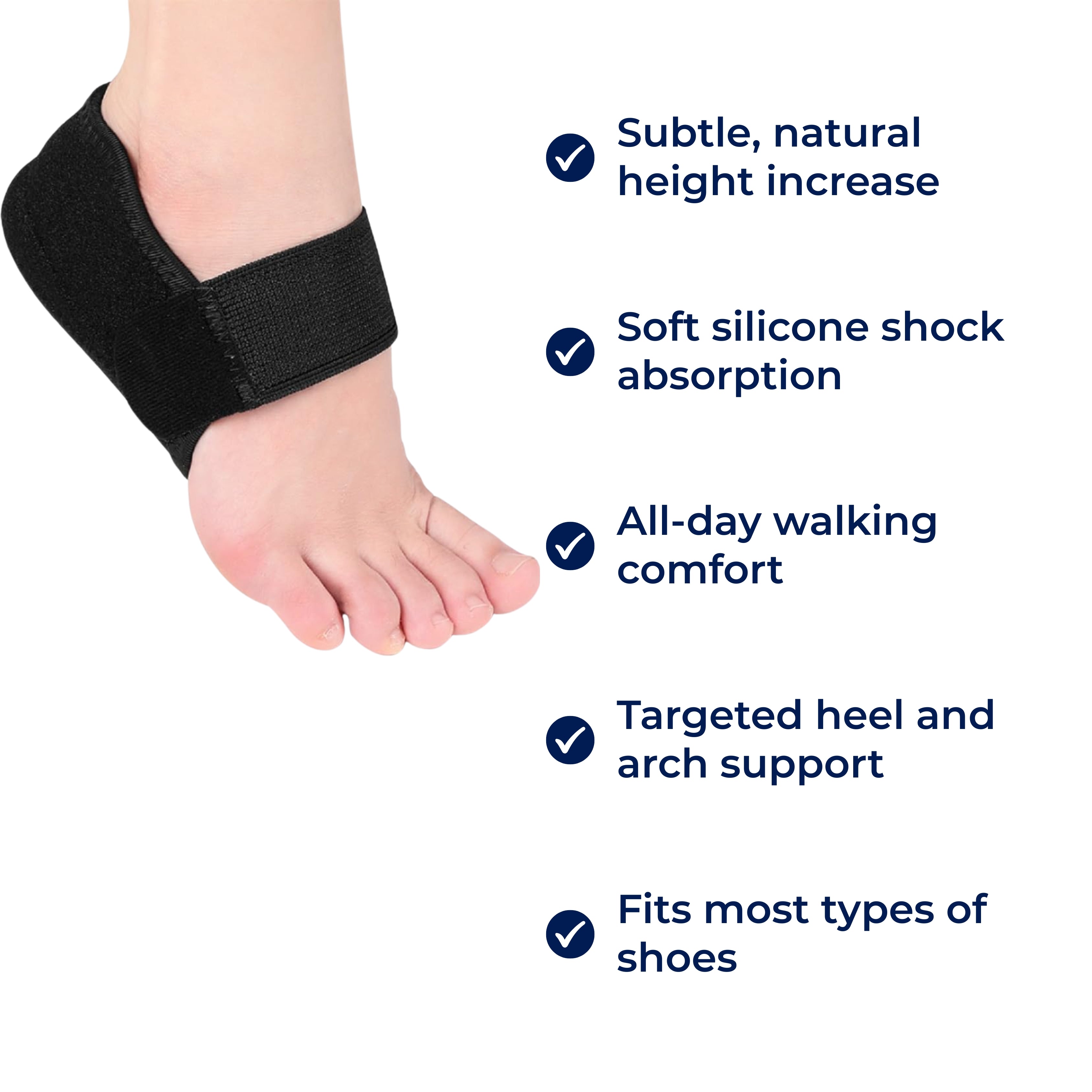 Heel Lift Insoles for Height Increase and Pain Relief - Everyday Comfort, view 7