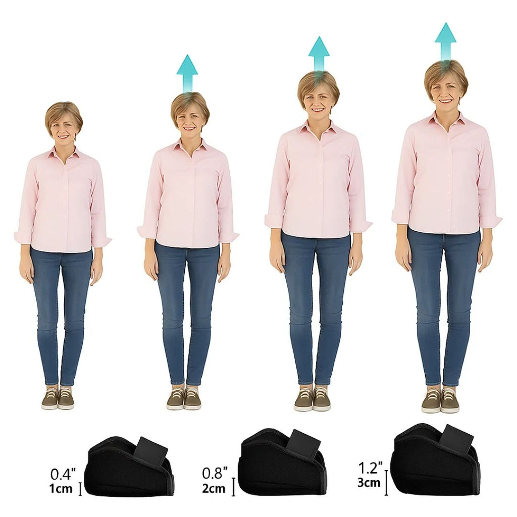 Heel Lift Insoles for Height Increase and Pain Relief - Everyday Comfort