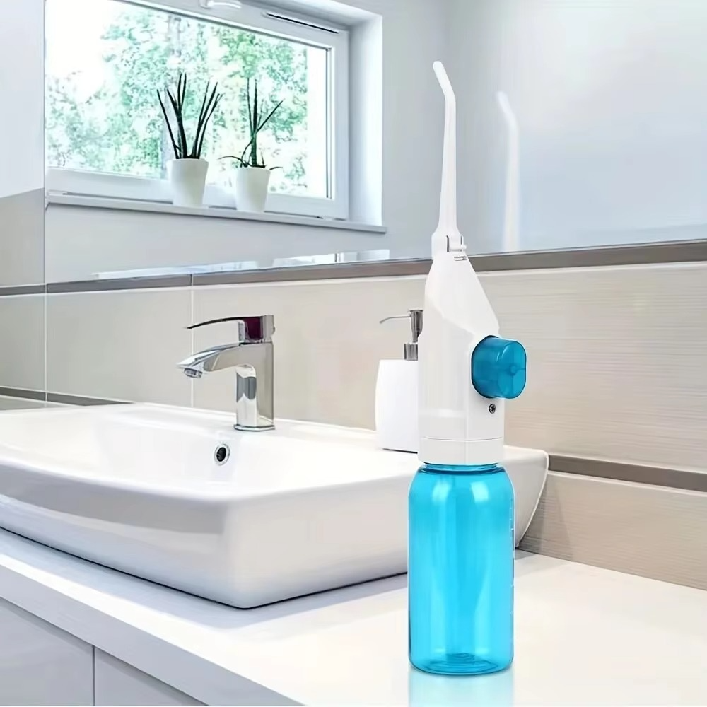 Portable High Pressure Manual Water Flosser for Teeth Cleaning - 0.3 lb, 8 in, view 2