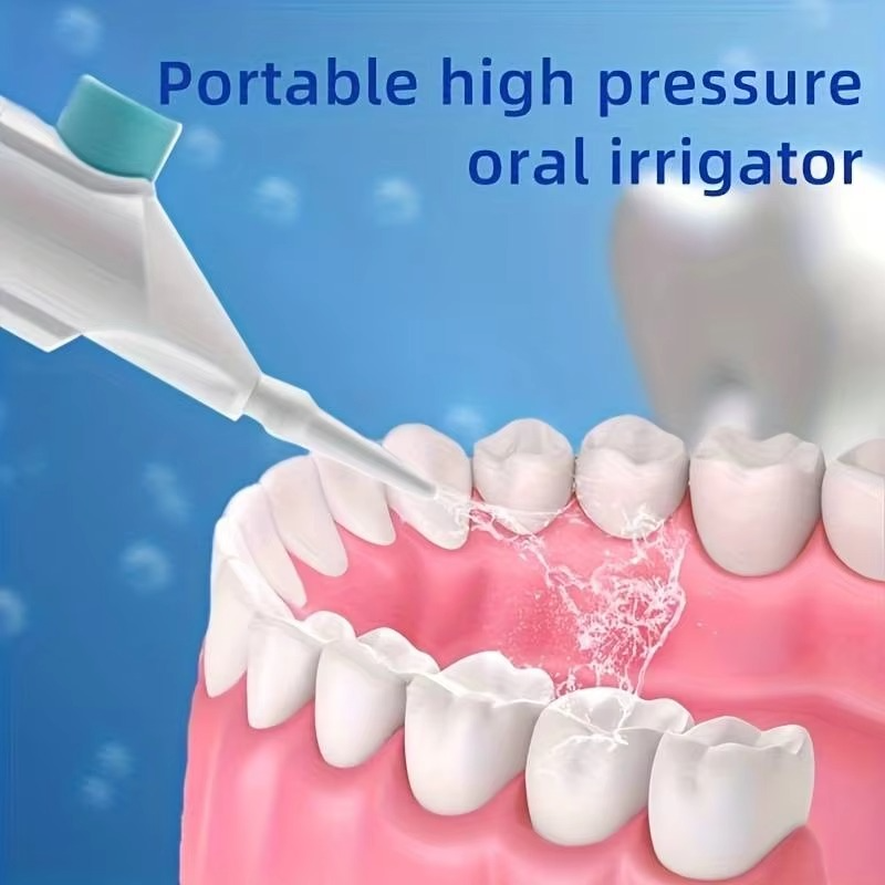 Portable High Pressure Manual Water Flosser for Teeth Cleaning - 0.3 lb, 8 in, view 4