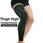 Knee Support Compression Sleeve for Full Leg Stabilization - Stretch Fabric, view 4