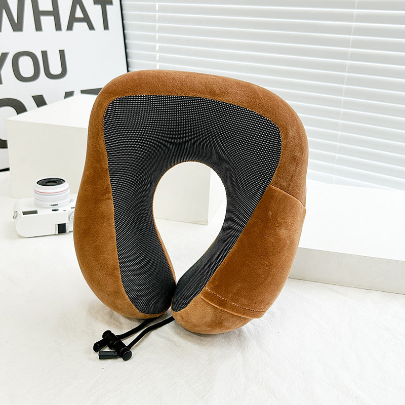 Unisex Memory Foam Neck Support Pillow - Breathable Material