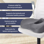 Orthopedic Seat Cushion for Home or Office - High-Density Memory Foam, view 2