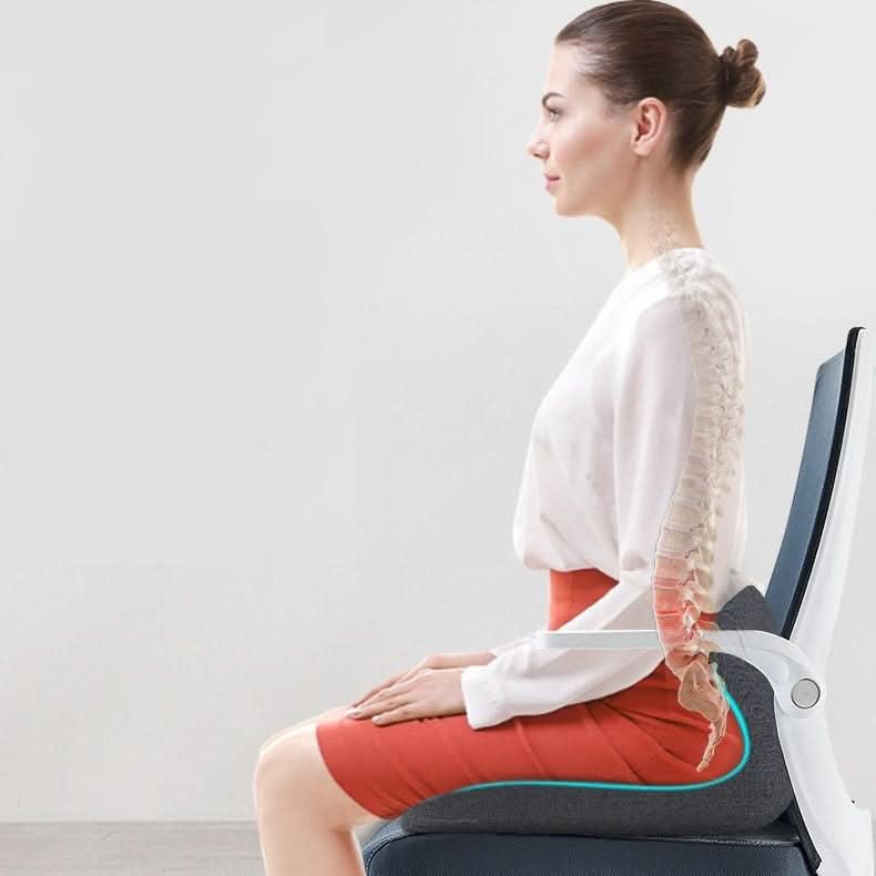 Orthopedic L-Shaped Memory Foam Seat Cushion - 12 cm Thick, Breathable Cover, view 3