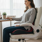 Orthopedic L-Shaped Memory Foam Seat Cushion - 12 cm Thick, Breathable Cover, view 4