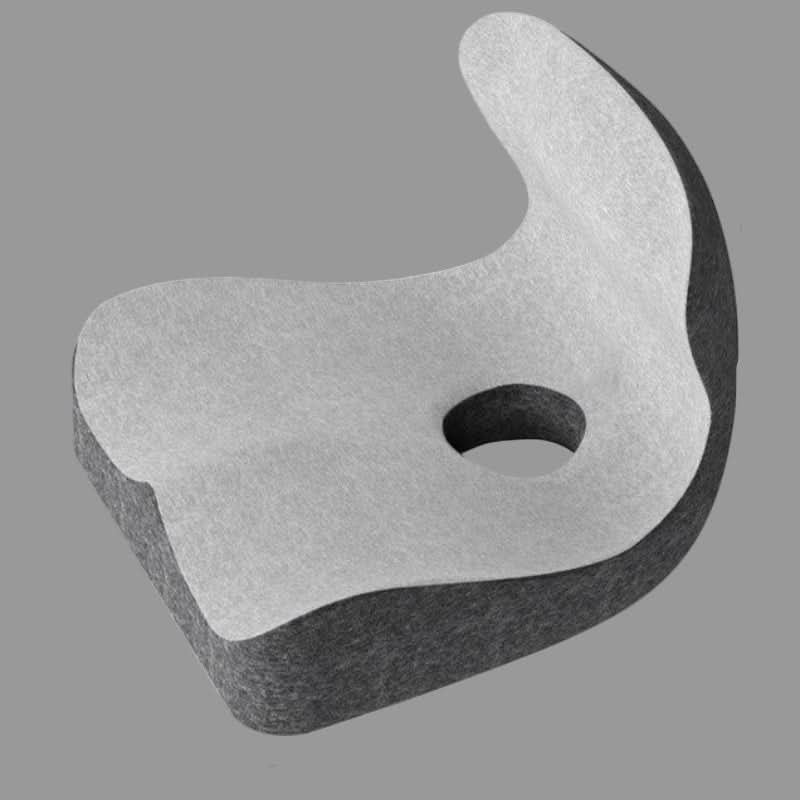 Orthopedic L-Shaped Memory Foam Seat Cushion - 12 cm Thick, Breathable Cover, view 6