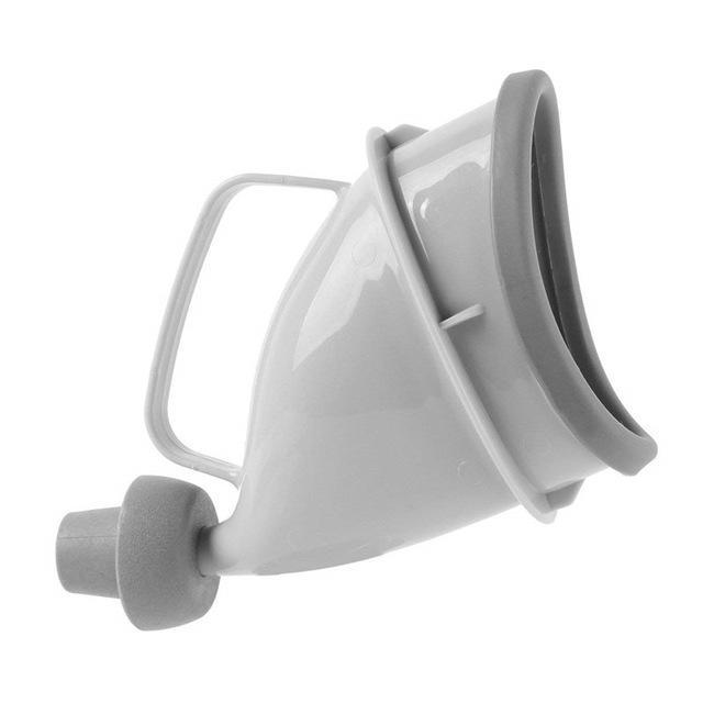 Portable Urinal for Travel and Emergencies - PP+TPR, Grey, 2.7inch Opening