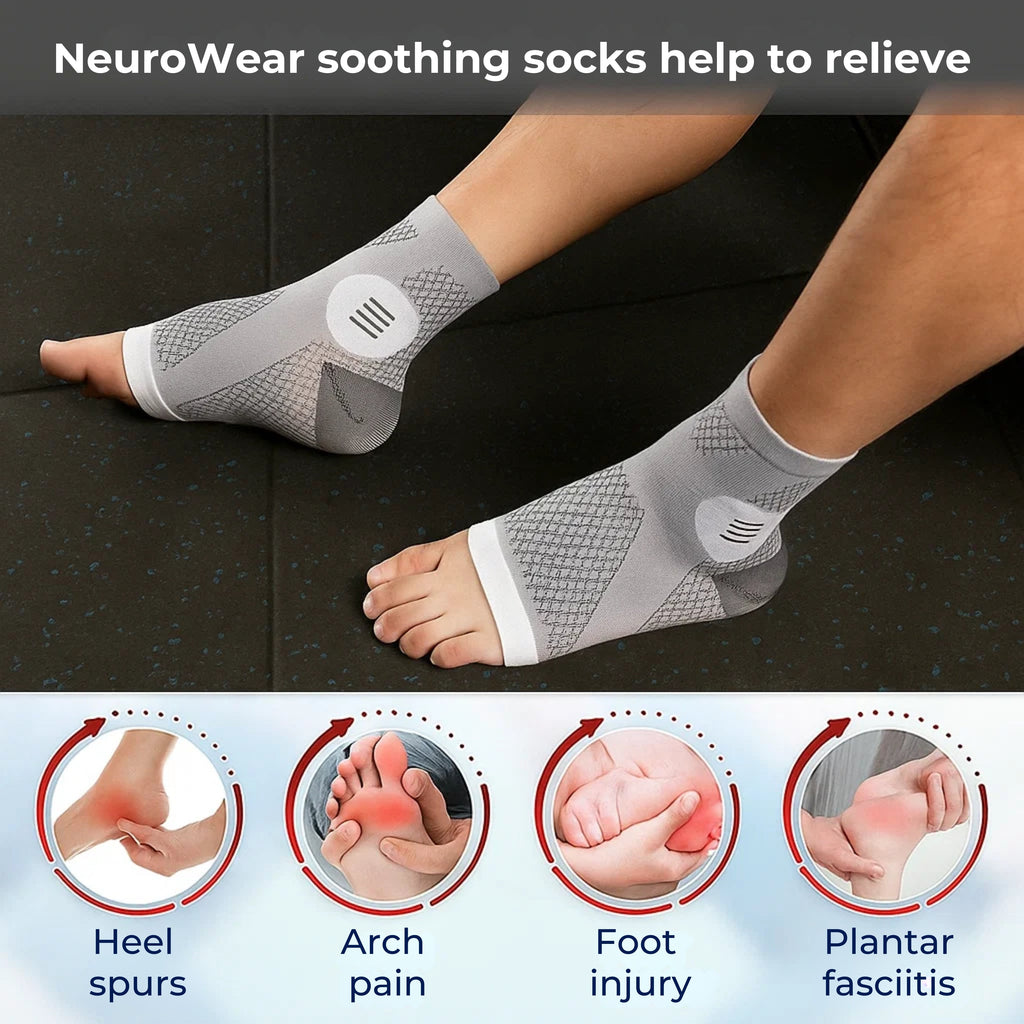 Neuropathy Compression Socks for Swollen Feet - Toeless, 20-31 mmHg, Breathable, view 6