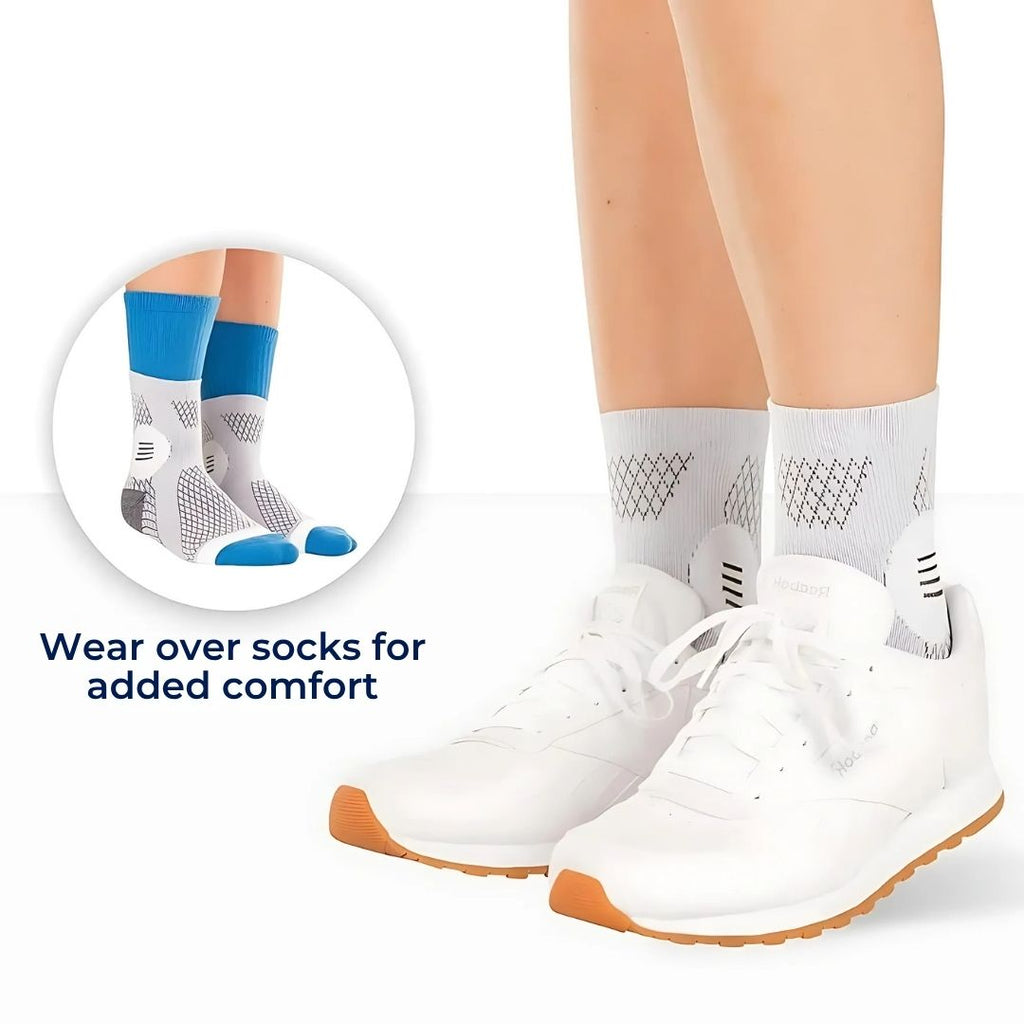 Neuropathy Compression Socks for Swollen Feet - Toeless, 20-31 mmHg, Breathable