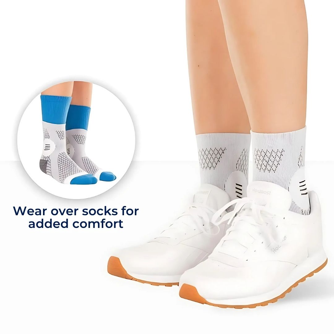 Neuropathy Compression Socks for Swollen Feet - Toeless, 20-31 mmHg, Breathable