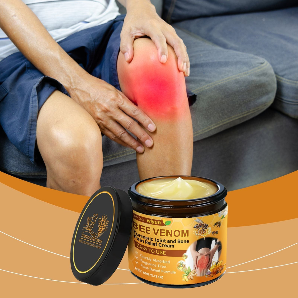 Bee Vital Cream for Pain Relief - Bee Venom, Turmeric, Improves Mobility