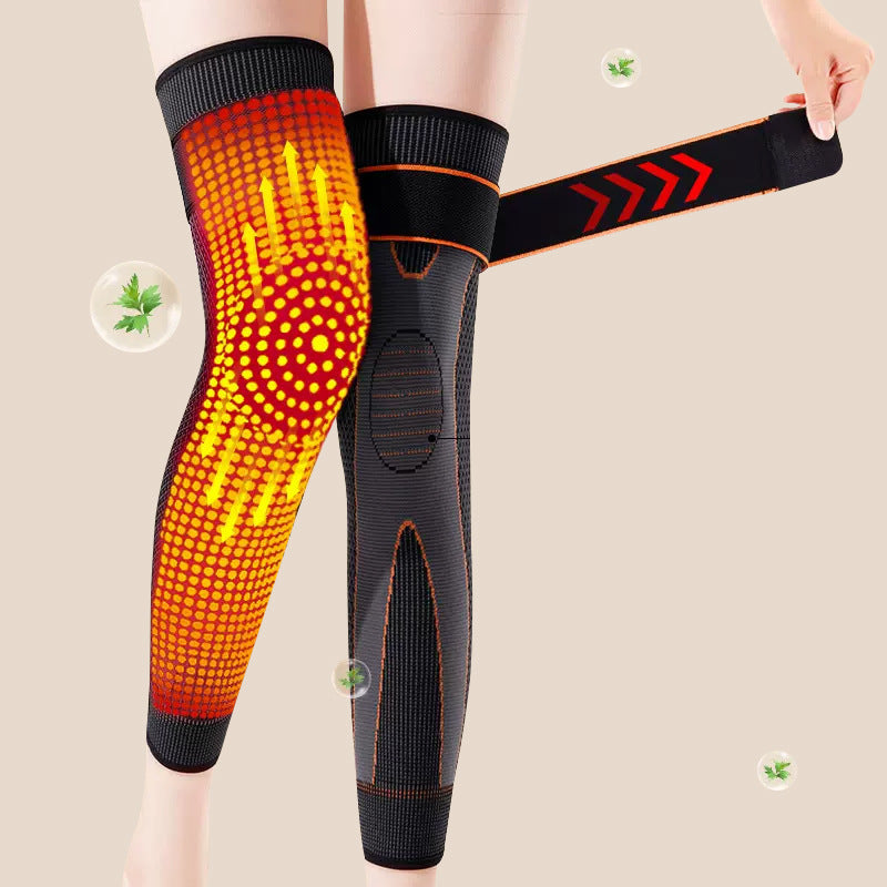 Heat Therapy Compression Leg Sleeves with Adjustable Straps