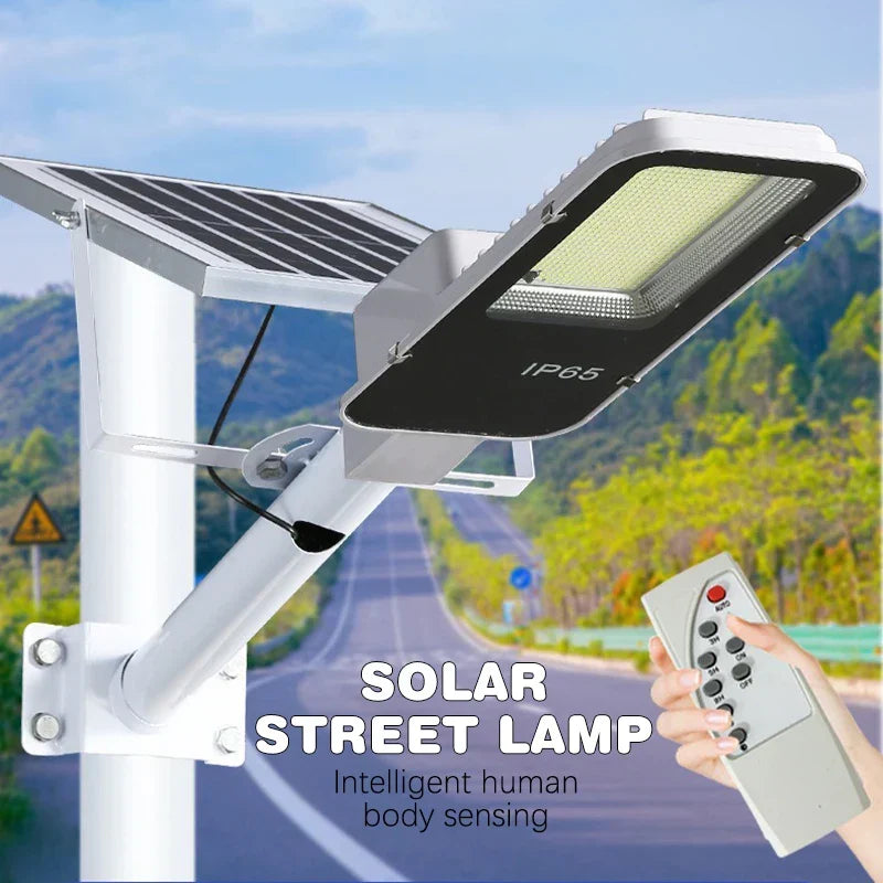 Heavy-Duty Outdoor Solar Security Light, Aluminium, 50W, 100W or 200W