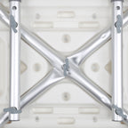 Height-Adjustable Shower Seat with Removable Arms and Backrest