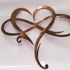 Iron Infinity Heart Wall Decor - Symbol of Eternal Love, Hanging Brackets, view 11