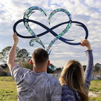Iron Infinity Heart Wall Decor - Symbol of Eternal Love, Hanging Brackets, view 10