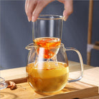 High Borosilicate Glass Teapot with Removable Infuser, Stove-Safe