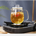High Borosilicate Glass Teapot with Removable Infuser, Stove-Safe